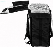 Терморюкзак для обедов 400х300х600 (фольгир., чёрный) (тр2069)