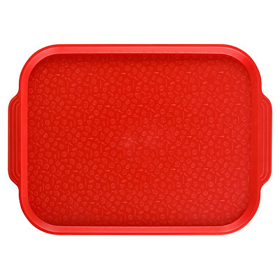 Поднос столовый 450х355 мм красный (мки017)