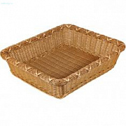 Корзинка пластиковая 450х400х110 мм коричневая (кт1974)