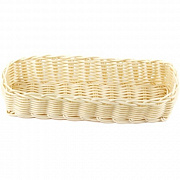 Корзинка пластиковая 270х90х55 мм бежевая (кт1909)