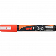 Маркер меловой Uni Chalk 5М 1,8-2,5 мм овальный, оранжевый, флуорисцентный