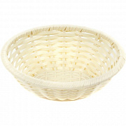 Корзинка пластиковая 185х145х65 мм бежевая (кт1924)