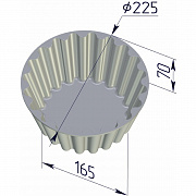 Форма хлебная кексница 225х165х70 мм