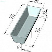 Форма хлебная тостерная 275х85х55 мм (№2)