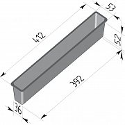 Форма хлебная тостерная 410х50х55 мм (N8)