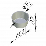Форма хлебная для Маффинов 75х65х35 мм (круглая)