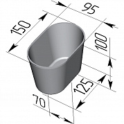 Форма хлебная Л 11 (овал)