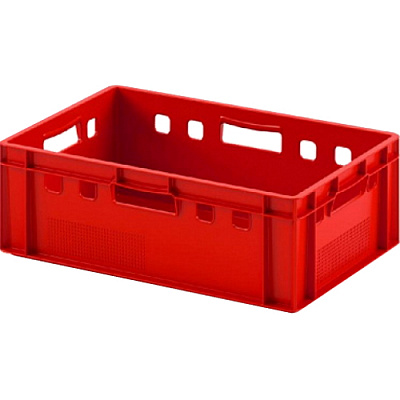 Ящик пластиковый 600х400х200 мм, красный (арт.PS4269)