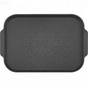 Поднос столовый 450х355 мм чёрный (ви04)