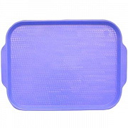 Поднос столовый 450х355 мм голубой