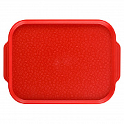 Поднос столовый 450х355 мм красный (мки017)