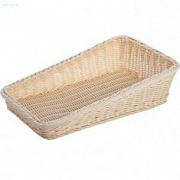 Корзинка платиковая 300х450х50-115 мм бежевая (кт286)