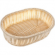 Корзинка пластиковая 380х265х95 мм бежевая (кт265)