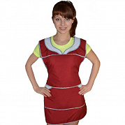 Фартук-сарафан Рита габардин (бордовый) гигант