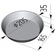Форма хлебная Л 17 В (круглая)