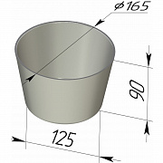 Форма хлебная круглая 165х125х90 мм