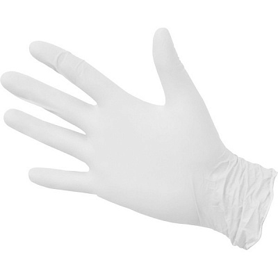 Перчатки TPE ToMoS (белые, размер L)