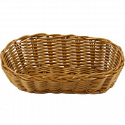 Корзинка пластиковая 220х110х60 мм коричневая (кт1906)