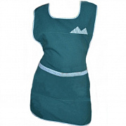 Фартук-сарафан Уголок габардин (изумрудный)