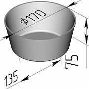 Форма хлебная 1 ДМ3 (круглая)