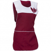 Фартук-сарафан Цветок габардин (бордовый)