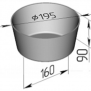 Форма хлебная 2 ДМ3 (круглая)