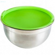 Миска 240 мм нержавеющая сталь с крышкой EKSI (MB1008)