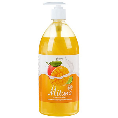 Крем-мыло жидкое MILANA манго и лайм, GraSS, 1 л