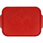 Поднос столовый 450х355 мм красный