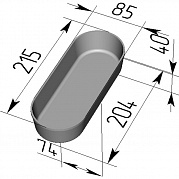 Форма хлебная Л 7-1 (овал)