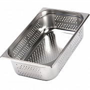 Гастроемкость перфорированная GN1/1 530х325х100 (гa67) Luxstahl (отв. d=3мм)