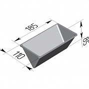 Форма хлебная треугольная 185х110х85 мм (№1)