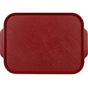 Поднос столовый 450х355 мм тёмно-красный