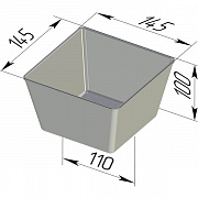 Форма хлебная прямоугольная 145х145х100 мм