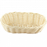 Корзинка пластиковая 220х110х60 мм бежевая (кт1907)