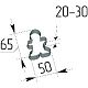 Форма для выпечки/выкладки «Человечек пряничный» 65х50 мм