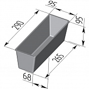 Форма хлебная тостерная 290х95х95 мм (№4)