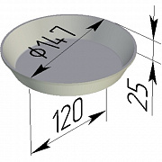 Форма хлебная Л 17 Д (круглая)
