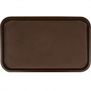 Поднос столовый 530х330 мм тёмно-коричневый