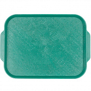 Поднос столовый 450х355 мм зелёный