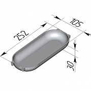 Форма хлебная для батона 250х105х30 мм (№1)