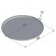 Форма хлебная круглая 225х180х35 мм