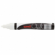 Маркер меловой Uni Chalk 5М 1,8-2,5 мм овальный, белый