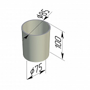 Форма хлебная круглая 85х75х100 мм