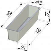 Форма хлебная тостерная 280х80х75 мм (N7)