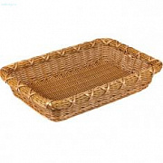 Корзинка пластиковая 300х450х80 мм коричневая (кт1976)