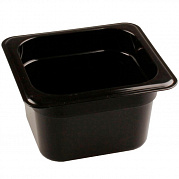 Гастроемкость GN1/6-100  176х162х100 чёрная Restola (605)