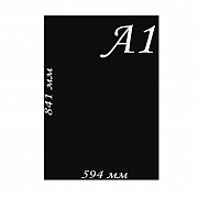 Табличка для нанесения надписей меловым маркером ВВ А1, черная