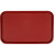 Поднос столовый 530х330 мм тёмно-красный