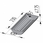 Форма хлебная волнистая 230х100х48 мм